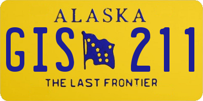 AK license plate GIS211