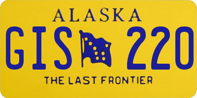 AK license plate GIS220