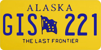 AK license plate GIS221