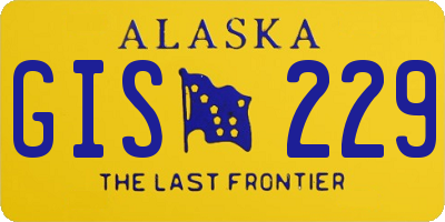 AK license plate GIS229