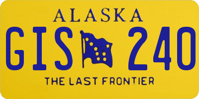 AK license plate GIS240