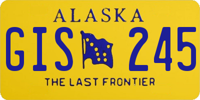 AK license plate GIS245