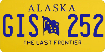AK license plate GIS252