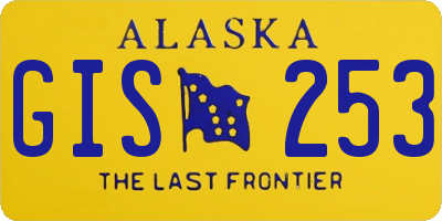 AK license plate GIS253