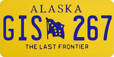 AK license plate GIS267