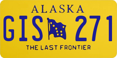 AK license plate GIS271