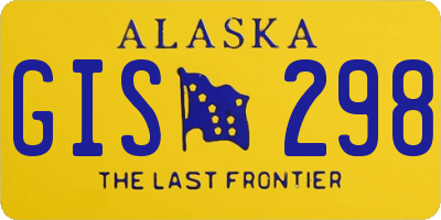 AK license plate GIS298