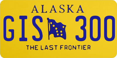 AK license plate GIS300