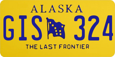 AK license plate GIS324