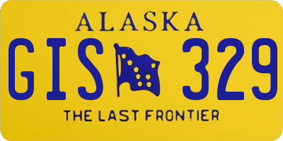 AK license plate GIS329