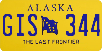 AK license plate GIS344