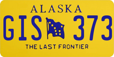 AK license plate GIS373