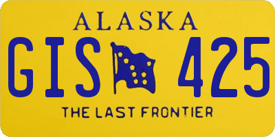 AK license plate GIS425