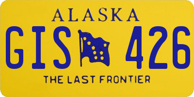 AK license plate GIS426