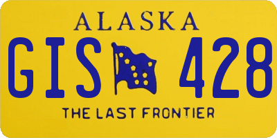 AK license plate GIS428