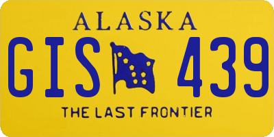 AK license plate GIS439
