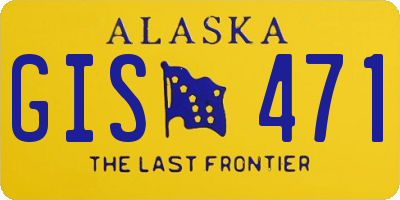 AK license plate GIS471