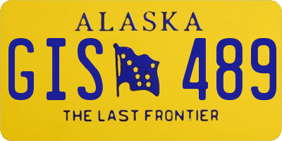 AK license plate GIS489