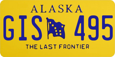 AK license plate GIS495