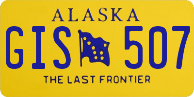 AK license plate GIS507