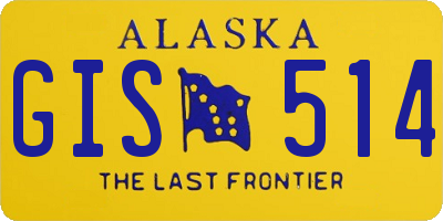 AK license plate GIS514