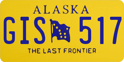 AK license plate GIS517
