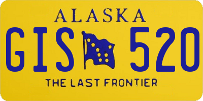 AK license plate GIS520