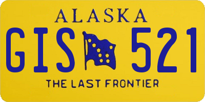 AK license plate GIS521