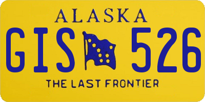 AK license plate GIS526