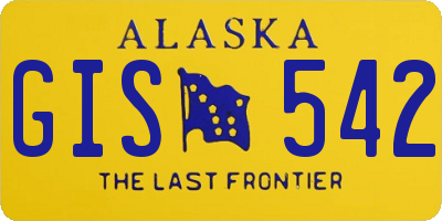 AK license plate GIS542