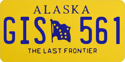 AK license plate GIS561