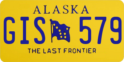AK license plate GIS579