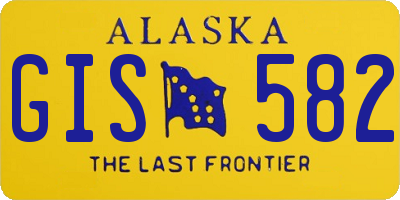 AK license plate GIS582