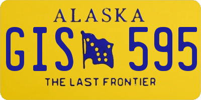 AK license plate GIS595