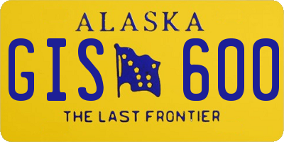 AK license plate GIS600