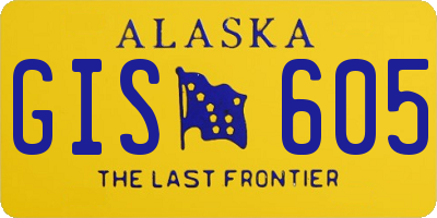 AK license plate GIS605