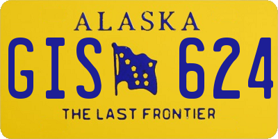 AK license plate GIS624