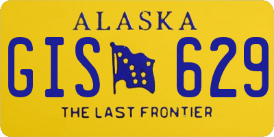 AK license plate GIS629