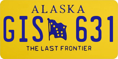AK license plate GIS631