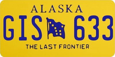 AK license plate GIS633