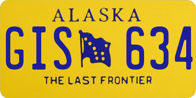 AK license plate GIS634