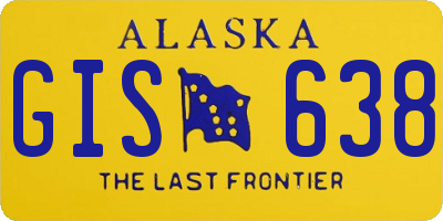AK license plate GIS638