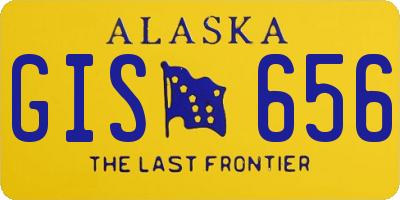 AK license plate GIS656