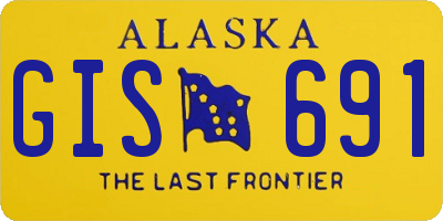 AK license plate GIS691