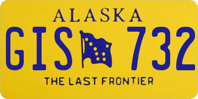 AK license plate GIS732
