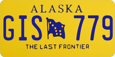 AK license plate GIS779