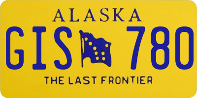 AK license plate GIS780
