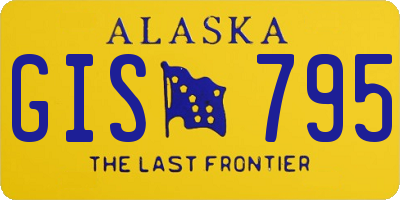 AK license plate GIS795