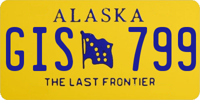 AK license plate GIS799