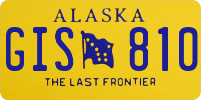 AK license plate GIS810